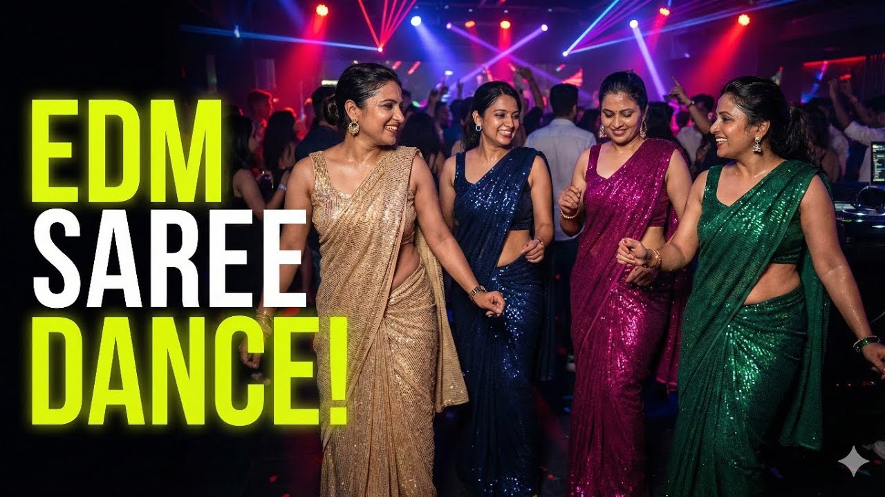 EDM SAREE DANCE 💃🔊 | Desi Dance Cover | Club Vibes