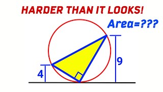 The Geometry Problem That Looks Easy Until You Try It! | (Circle and triangle) 