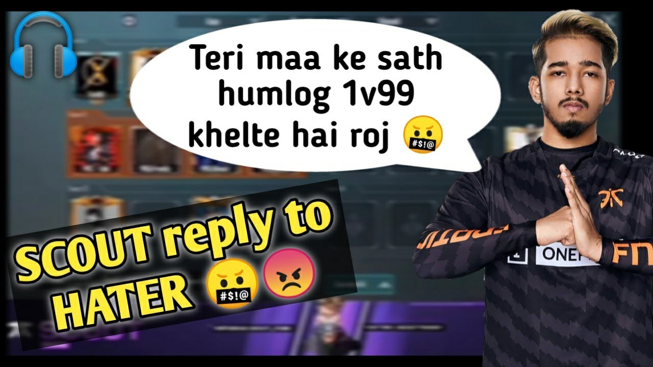 Scout reply to HATER 🤬😡 || Scout Angry on Haters || Beast Gamer