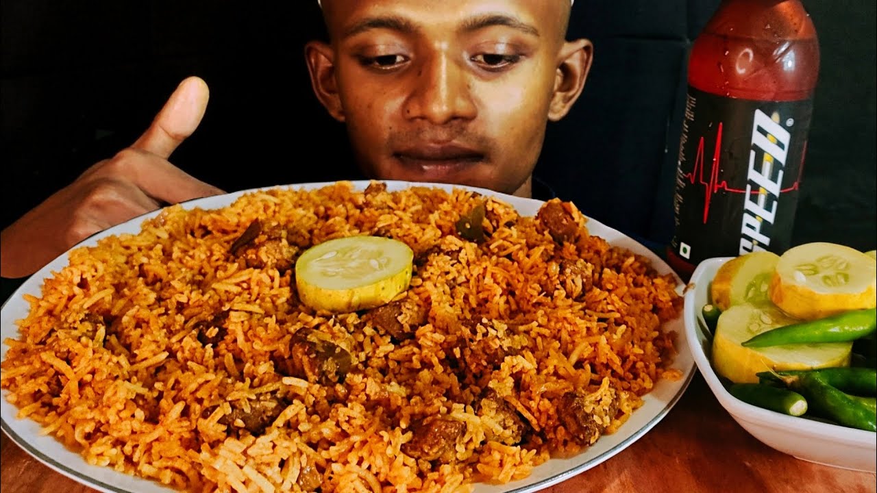 ASMR MUTTON BIRYANILayered Mutton Biryani Eating ShowGoat Biryani