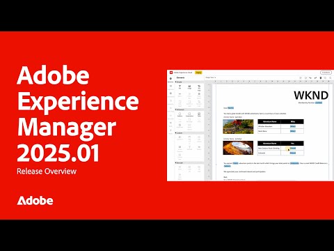 Adobe Experience Manager (AEM) | Release 2025.01