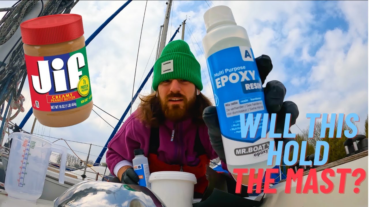 Epoxy Peanut Butter Sailboat Repair & I Tuned The Standing Rigging. [Ep 18]
