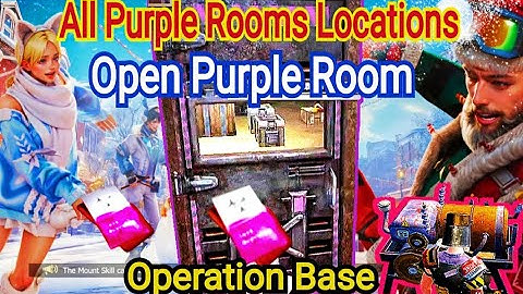 Where are the purple rooms at the operations base | how to open purple room💯 last day rules survival