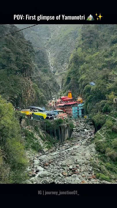 📍POV: First glimpse of Yamunotri🕉️ The soul feels it before the eyes do #YamunotriVibes #youtube