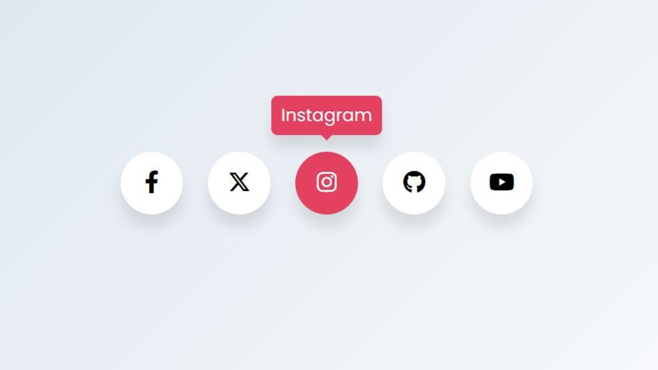 Social Media Icons with Hover Effects Using HTML & CSS 🔥 Full Tutorial ...