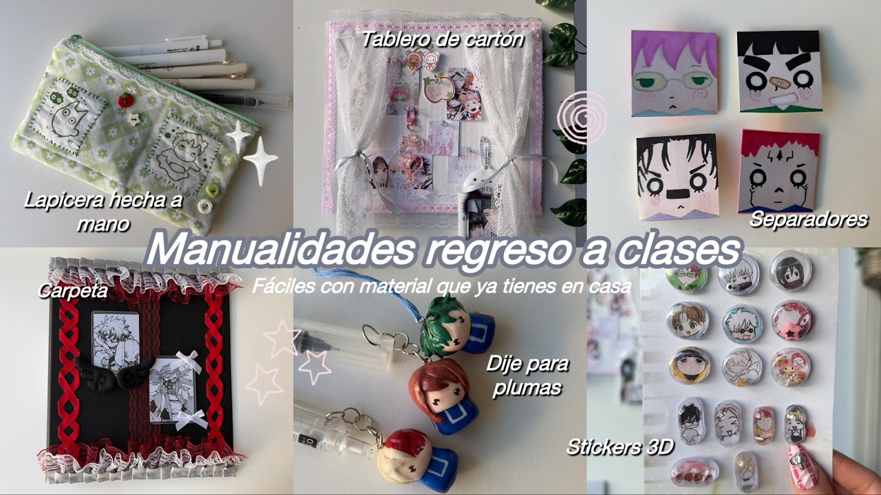 ₊˚📓Manualidades regreso a clases | separadores, stickers, lapicera etc. ˚ ༘♡ 📗