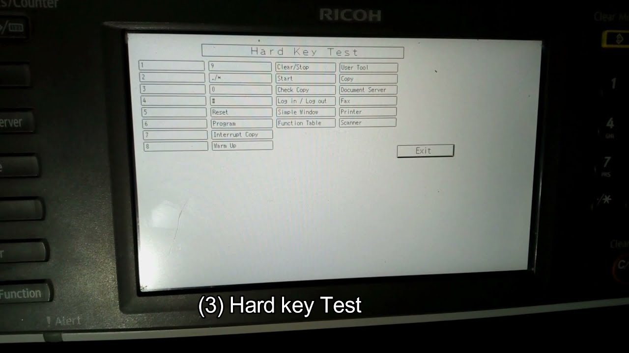 Secret Setting Of Ricoh MP2352SP/2852/2852SP/3352/3352SP (Touch