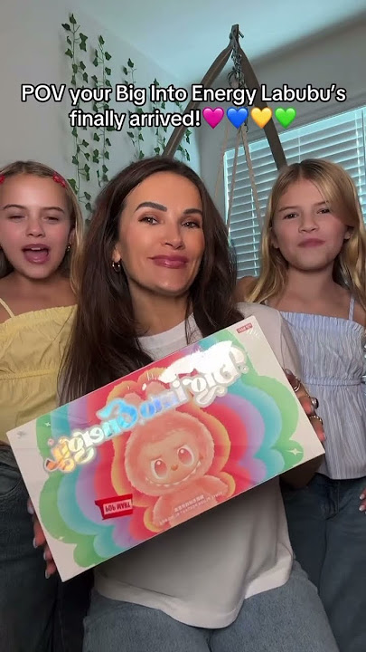 BIG LABUBU unboxing!! 🎁 Did we get the mystery?! 🪄 #labubu #popmart #shorts