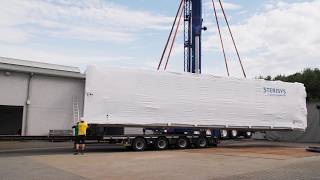 Transport of a 32-pallet ethylene oxide sterilization chamber