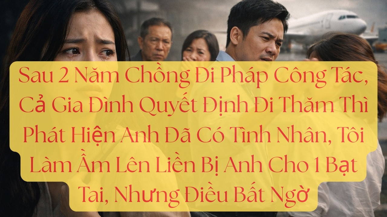Sau 2 Năm Chồng Đi Pháp Công Tác, Cả Gia Đình Quyết Định Đi Thăm Thì Phát Hiện Anh Đã Có Tình Nhân..