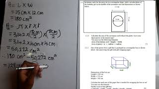 Grade 12 Mathematical literacy Measurement ( Calculating area and surface area )