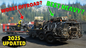 The Best & Worst Truck Of Each Class - 2025 Updated | SnowRunner