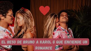 Was there a kiss between Bruno Mars and Karol G? Karol G in a romance with Bruno Mars.