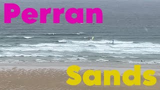 Windsurfing Perran Sands Beach Perranporth Cornwall