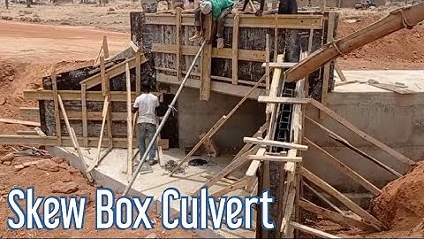 Box Culvert | Skew Culvert | Rebars in Skew Box Culvert