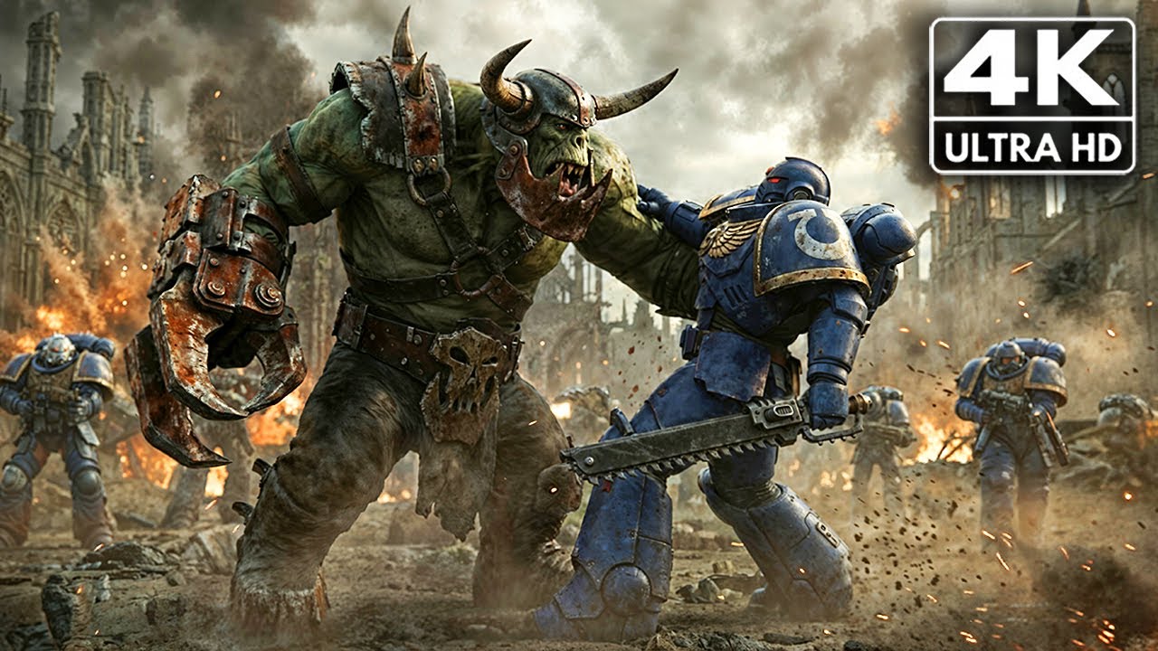 Warhammer 40K Total War: Orks War Against Space Marines (2026) 4K-Ultra HD