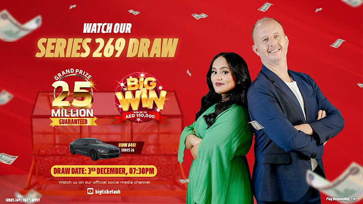 Watch our Grand Prize AED 25 Million Series 269 and Dream Car BMW 840I Series 26 Live Draw!