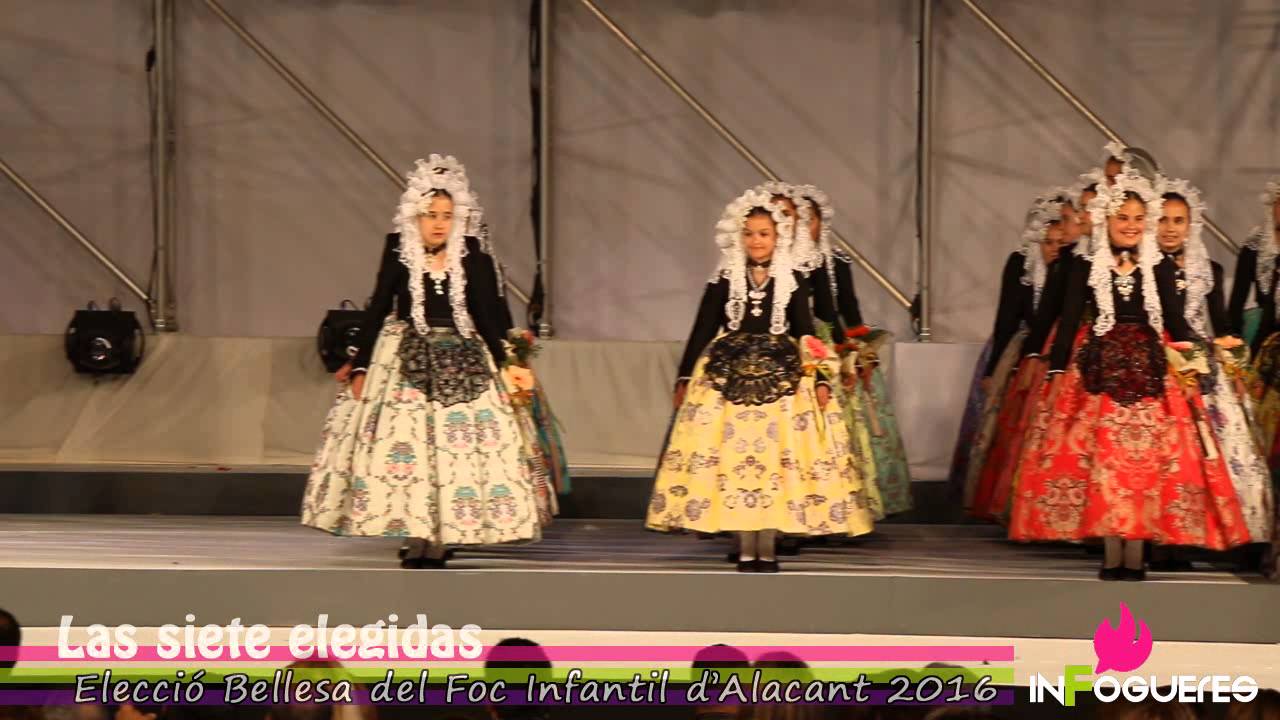 Elección de la BELLESA DEL FOC INFANTIL D'ALACANT y sus DAMES D'HONOR