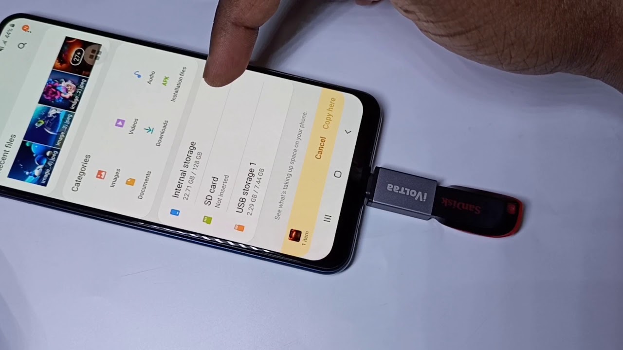 Fotos Von Samsung Handy Auf Usb Stick Samsung Galaxy M21 How to use USB OTG - YouTube