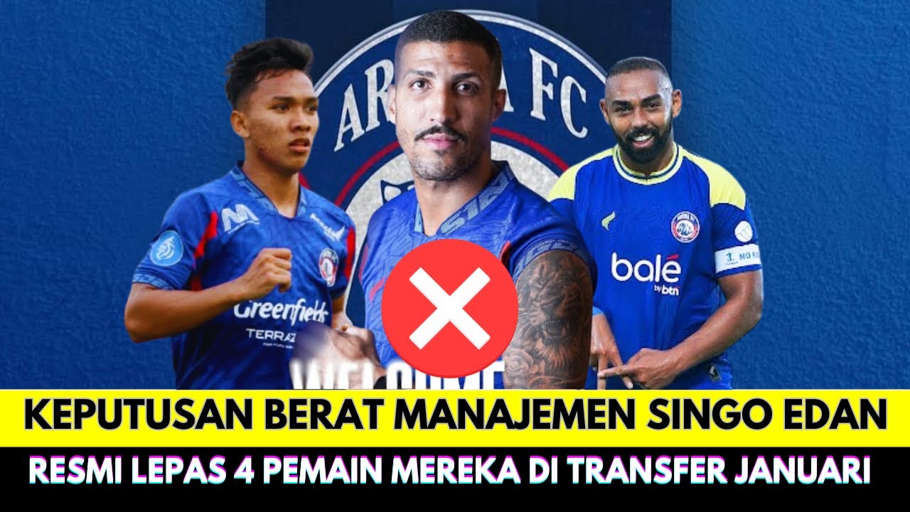 Bursa Transfer Liga 1 Resmi Dibuka❗Inilah 4 Pemain yang Resmi Dilepas oleh Arema FC di Putaran 2