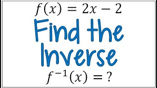 Quickly Find The Inverse Of A Function