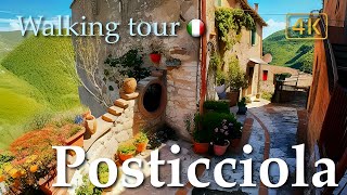Posticciola (Lazio), Italy【Walking Tour】History in Subtitles - 4K