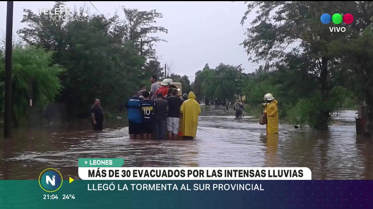 AL MENOS TREINTA EVACUADOS POR LAS INUNDACIONES EN LEONES