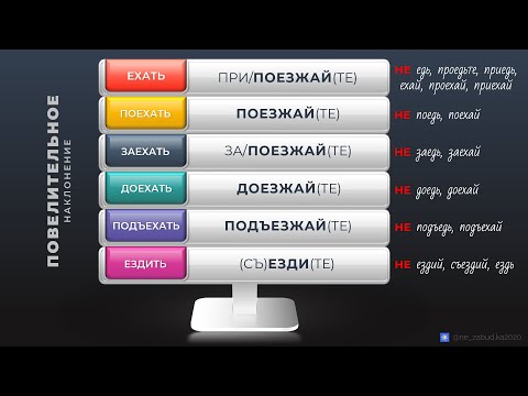 Ездить, ехать, доехать, подъехать, заехать, поехать в повелительном наклонении: как правильно?