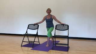 Practicing Yoga With Two Chairs