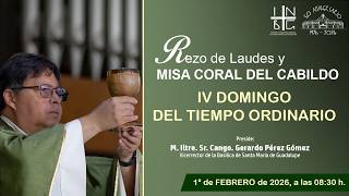 Rezo de Laudes y Misa Coral del Cabildo, 1° de febrero de 2026, 8:30 h.
