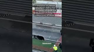 La carretera se hunde en Almería junto a las obras del AVE y urbanismo lo investiga ya