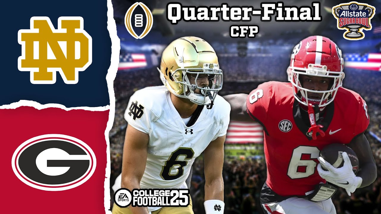 Notre Dame Georgia Sugar Bowl CFP Quarter Final CFB 25 notre-dame-georgia-sugar-bowl-cfp-quarter-final-cfb-25