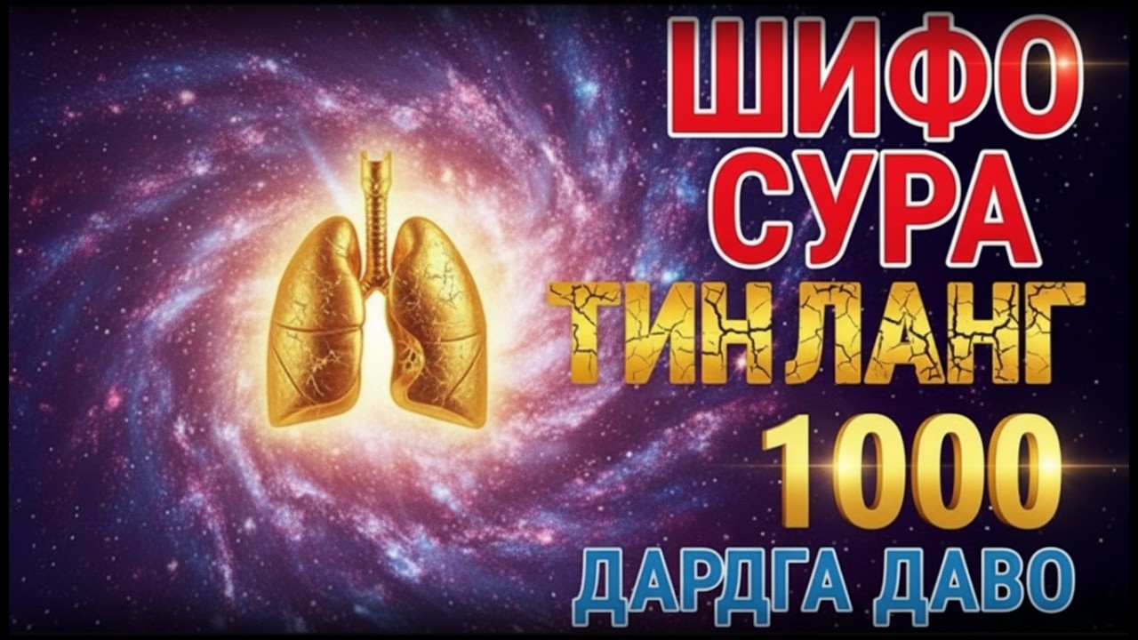 🕊 Тинчлантирувчи Шифо Муроттали — Касаллик ва Безовталикка Қарши