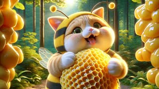 Cute Cat loves Honey - Lovely Cat🐱💖 #cat #cutecat #aicat