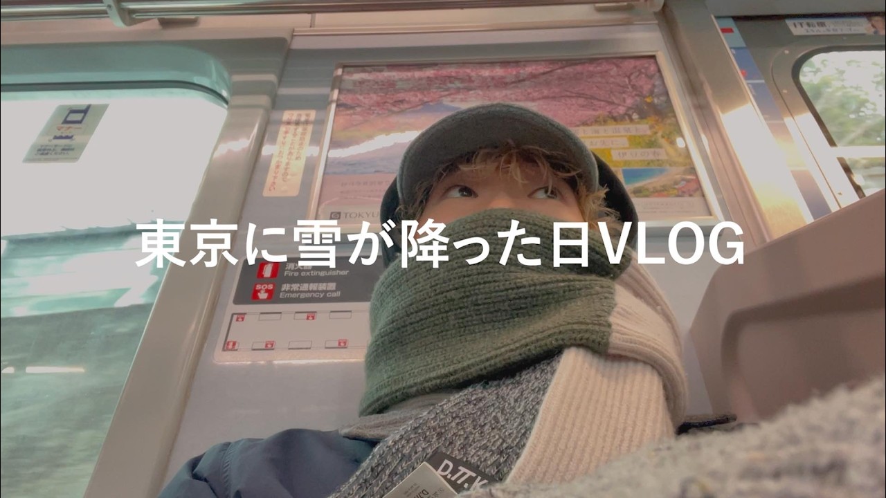 【VLOG】東京に雪が降った日