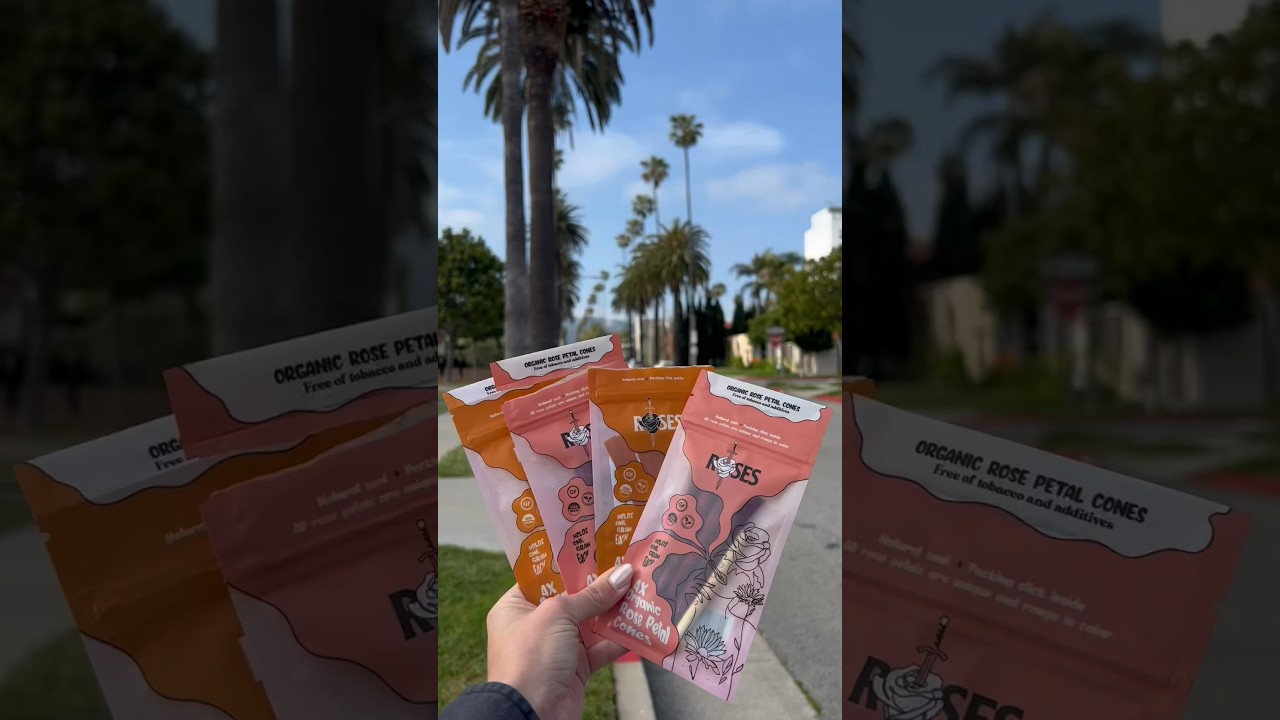 Filming for Charly Jordan’s cone and pre roll company, Smoke Roses