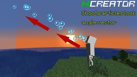 Mcreator: Shoot particles in player direction,