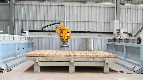 WANLONG QDM-1800 Bridge Single Head Automatic Polishing Machine for Granite Marble Stone Slabs