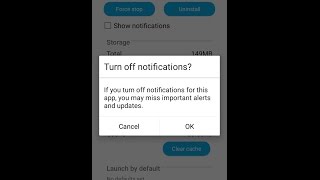 Disable App Notifications