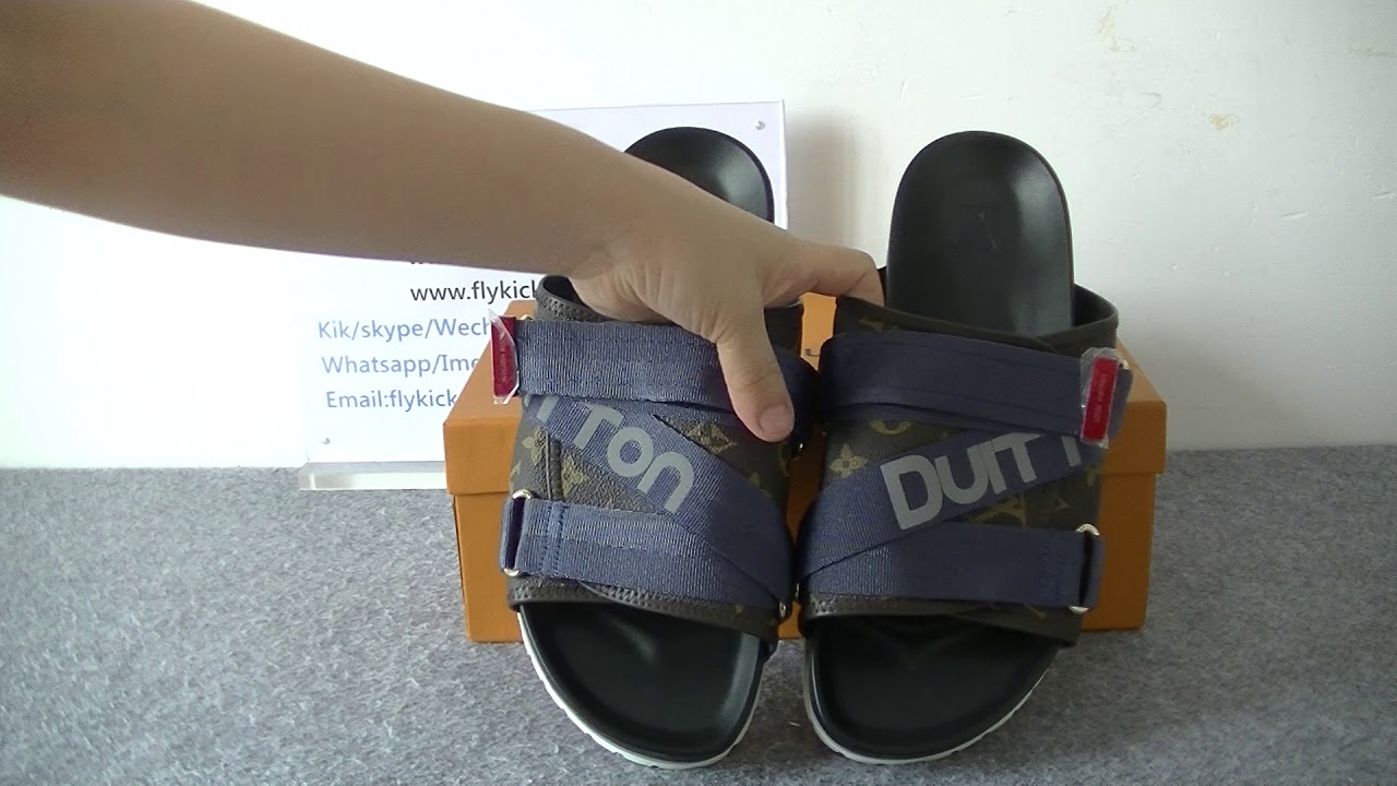 Louis Vuitton Honolulu Mule Monogram Sandals HD Review - YouTube