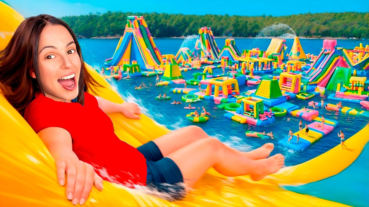 RETOS EN UN PARQUE INFLABLE GIGANTE!