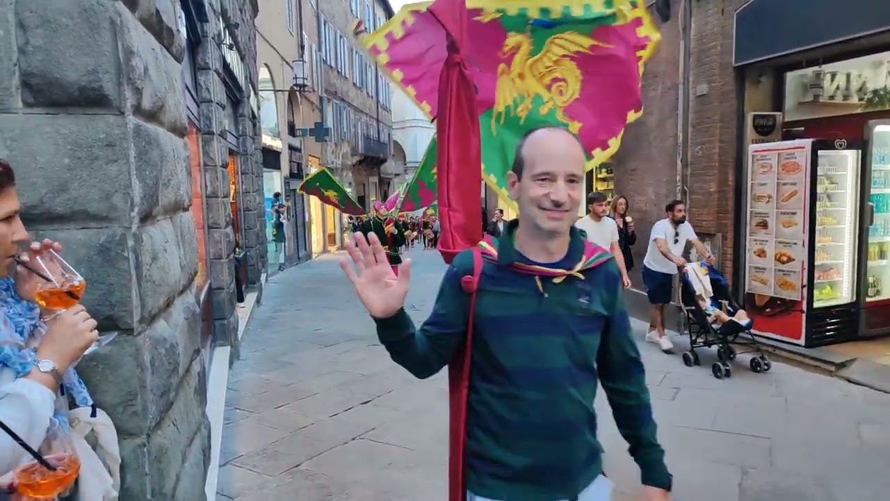 Il rientro della Contrada del Drago 2025