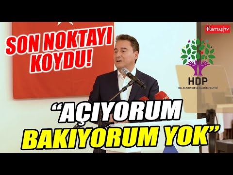 Altılı masanın altında HDP var mı? Ali Babacan son noktayı koydu!