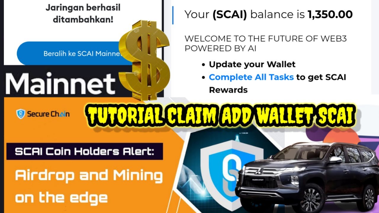 Tutorial Claim SCAI Secure Chain Resmi Listing Open Mainnet Selamat ...