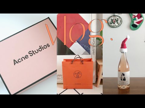 막걸리 샤워, 생일선물+쓸데없는 선물 언박싱, 랜선모임, <strong>ganni</strong>+acne studios 직구｜MYSTER LEE DAY 터리