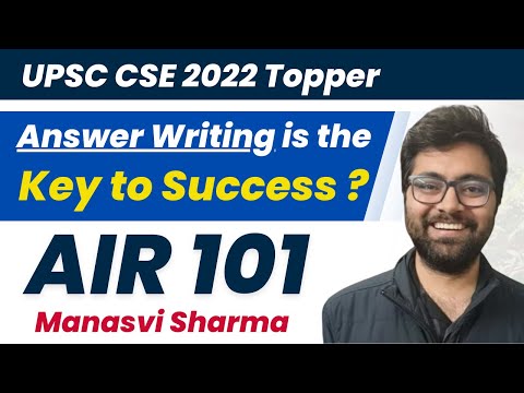 AIR 101 - Manasvi Sharma | UPSC CSE 2022 Topper || EdSarrthi Student || Success Story🔥🔥🔥