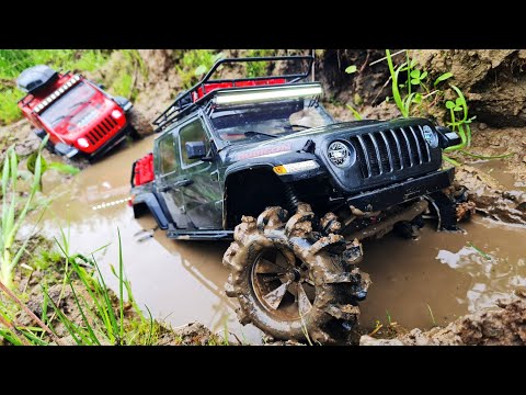 видео: JEEP Gladiator на ТРАКТОРАХ. Лучшие колеса на 3D принтере для бездорожья? ... RC OFFroad 4x4