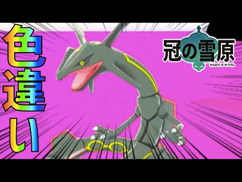 キター 色違いレックウザをゲットしました ポケモン剣盾 Youtube