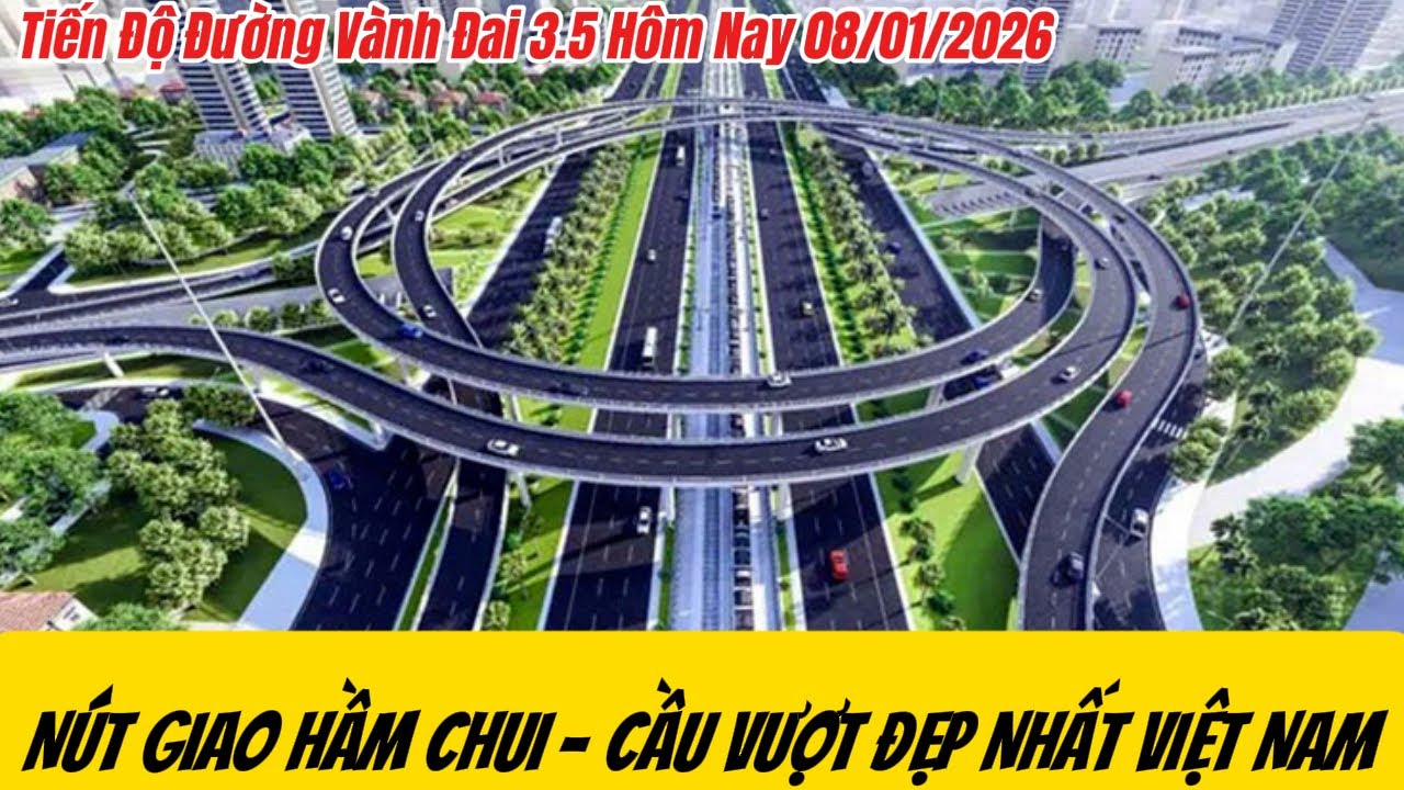 Nút Giao Vành Đai 3,5  - Đại Lộ Thăng Long Đã Hình Thành.