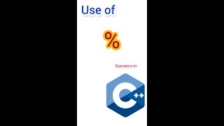 Modulo operator % in C/C++ | Use of modulo operator | #shorts #new